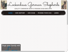 Tablet Screenshot of lockenhausgermanshepherds.com